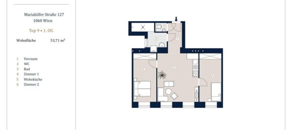 Apartamento de 3 habitaciónes en Mariahilf, Austria No. 128297 14