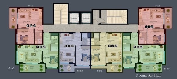 Apartment 1+1 in Avsallar, Turkey No. 10840 2