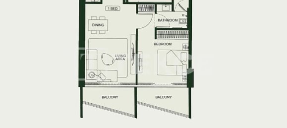 Apartamento T1 em Arjan, UAE N.º 111239 17