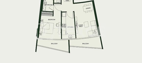 Apartamento T1 em Arjan, UAE N.º 111239 18
