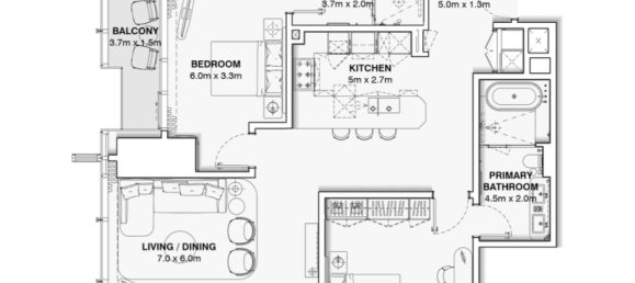 1 غرف نوم شقة في Sheikh Zayed Road, UAE رقم 121486 7