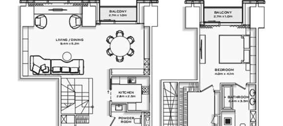 1 غرف نوم شقة في Sheikh Zayed Road, UAE رقم 121486 13