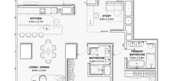 1 غرف نوم شقة في Sheikh Zayed Road, UAE رقم 121486 8