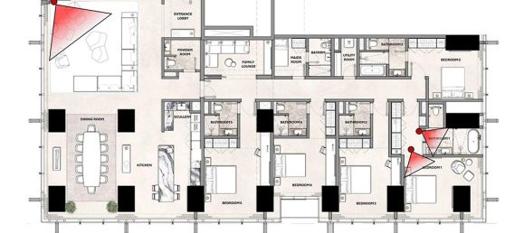 1 غرف نوم شقة في Sheikh Zayed Road, UAE رقم 121486 12