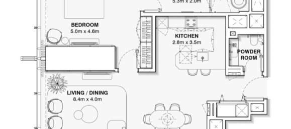 1 غرف نوم شقة في Sheikh Zayed Road, UAE رقم 121486 5