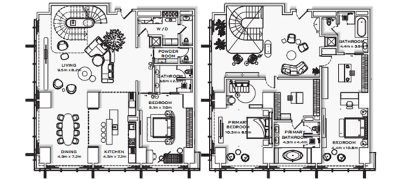 1 غرف نوم شقة في Sheikh Zayed Road, UAE رقم 121486 10