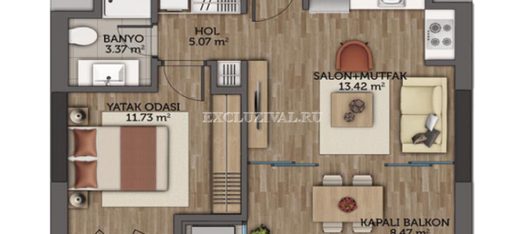 Apartment 4+1 in Istanbul, Turkey No. 28377 22