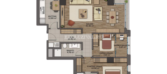 Apartment 4+1 in Istanbul, Turkey No. 28377 29