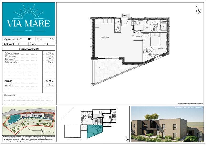 1 Schlafzimmer Wohnung in Ghisonaccia, France, Nr. 46633