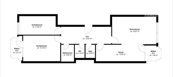 Apartamento T2 em Bonn, Germany N.º 36533 9