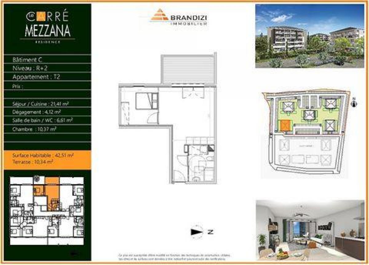 Студия в кондо  в Луччана, Франция № 12462