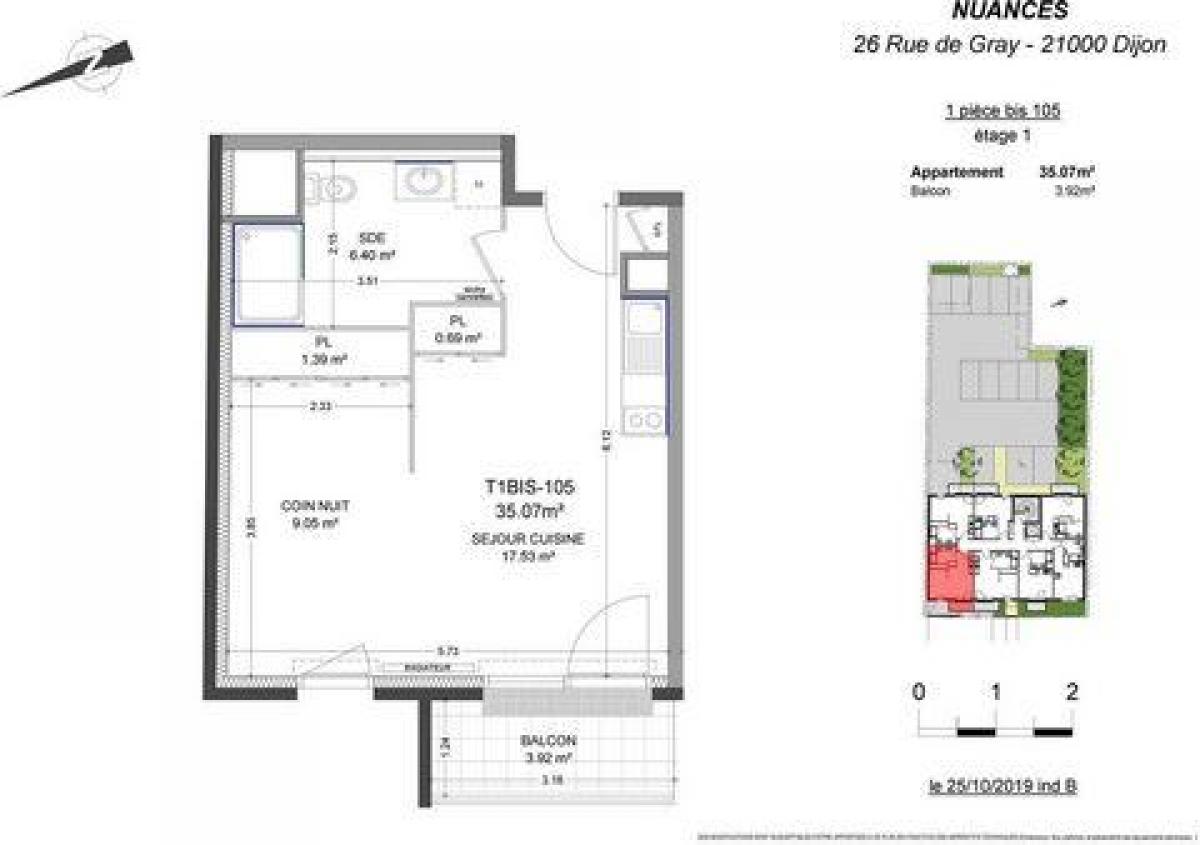 Studio-Eigentumswohnung in Dijon, France, Nr. 2327