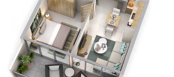 Apartamento de 1 dormitorio en Business Bay, UAE No. 2816 7