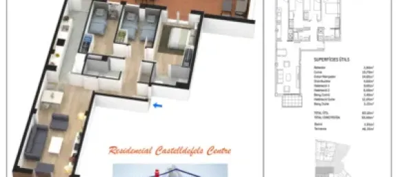 3 Schlafzimmer Wohnung in Castelldefels, Spain, Nr. 83551 8