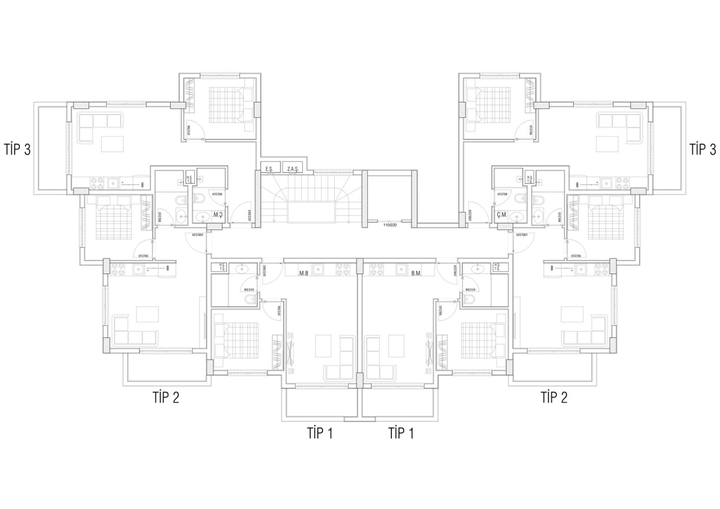 Apartment 2+1 in Kargicak, Turkey No. 13619