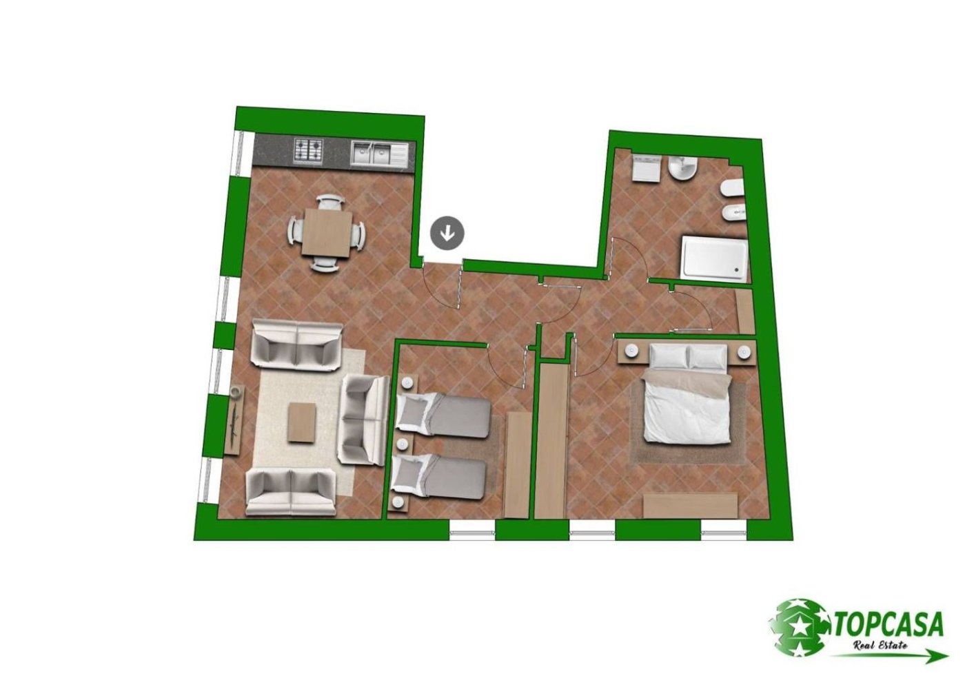 4 rooms Apartment in Venice, Italy No. 258977