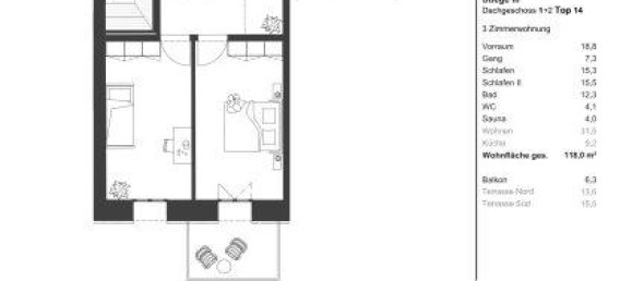 3 rooms Apartment in Vienna, Austria No. 141526 13