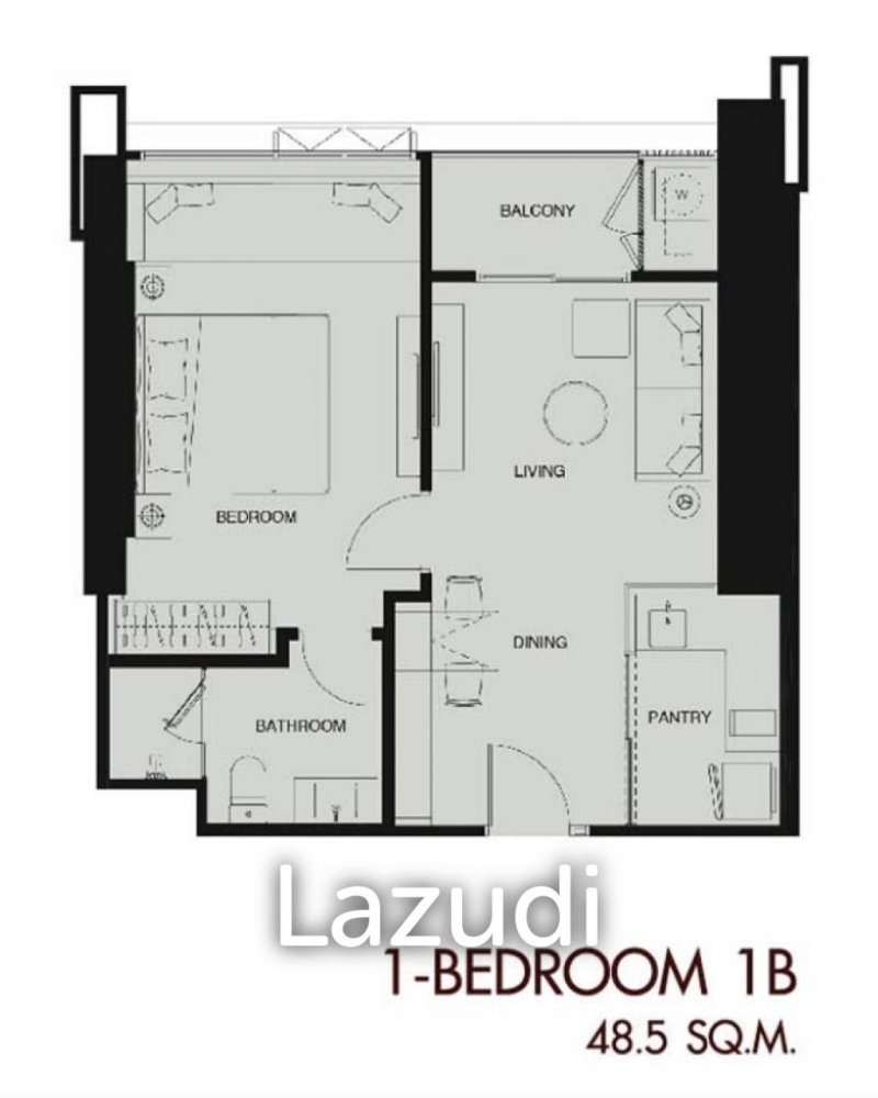 1 bedroom Condo in Dusit, Thailand No. 13426