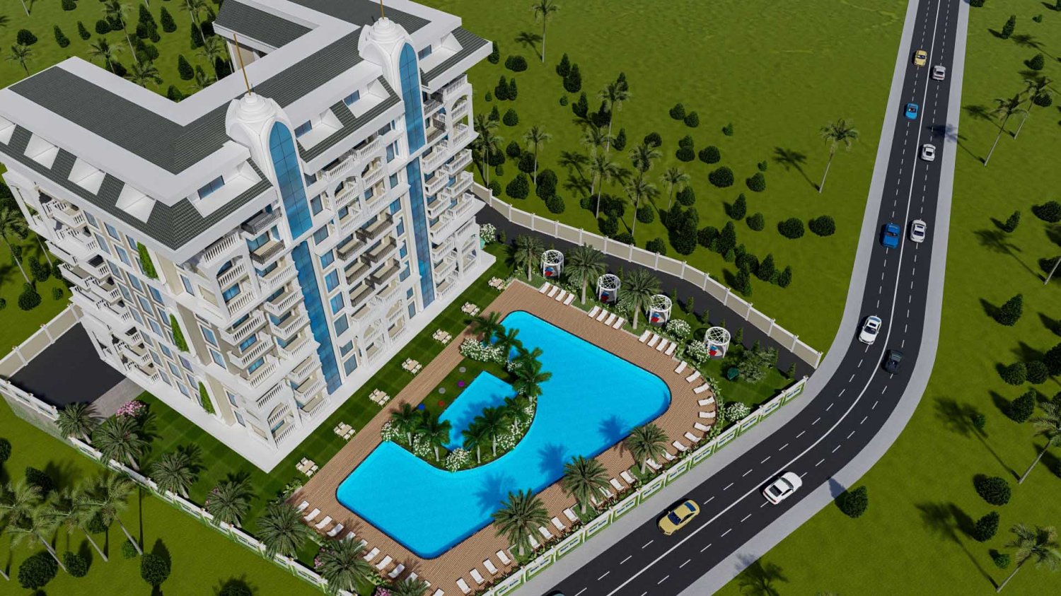 Apartment 1+1 in Euro Avsallar Residence, Alanya, Turkey No. 36833