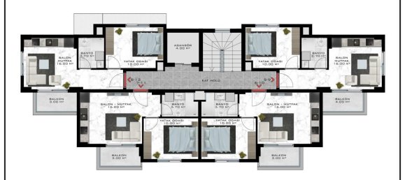 2 rooms Apartment in Alanya, Turkey No. 30143 20