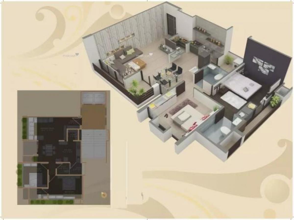 2 غرف نوم منزل في Amdavad, India رقم 12378