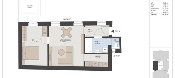 2 rooms Apartment in Josefstadt, Austria No. 198634 14