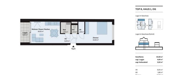 2غرفة شقة في Vienna, Austria رقم 179567 7