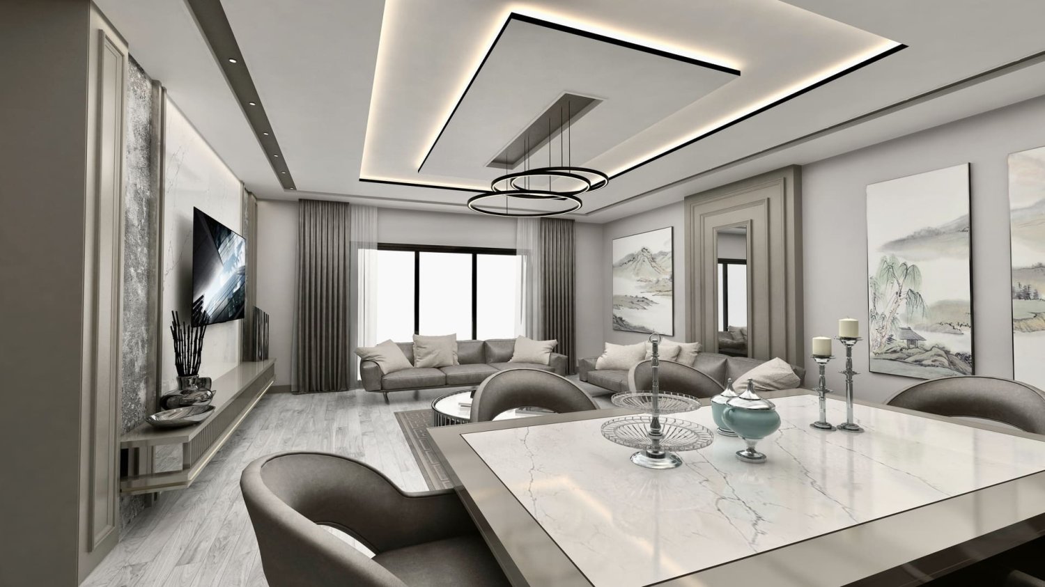 Apartment 6+2 in Medeniyetler Cengelkoy, Üsküdar, Turkey No. 37005