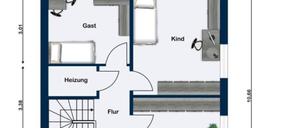 Таунхаус с 3 спальнями в Фрисландия, Германия № 331268 21