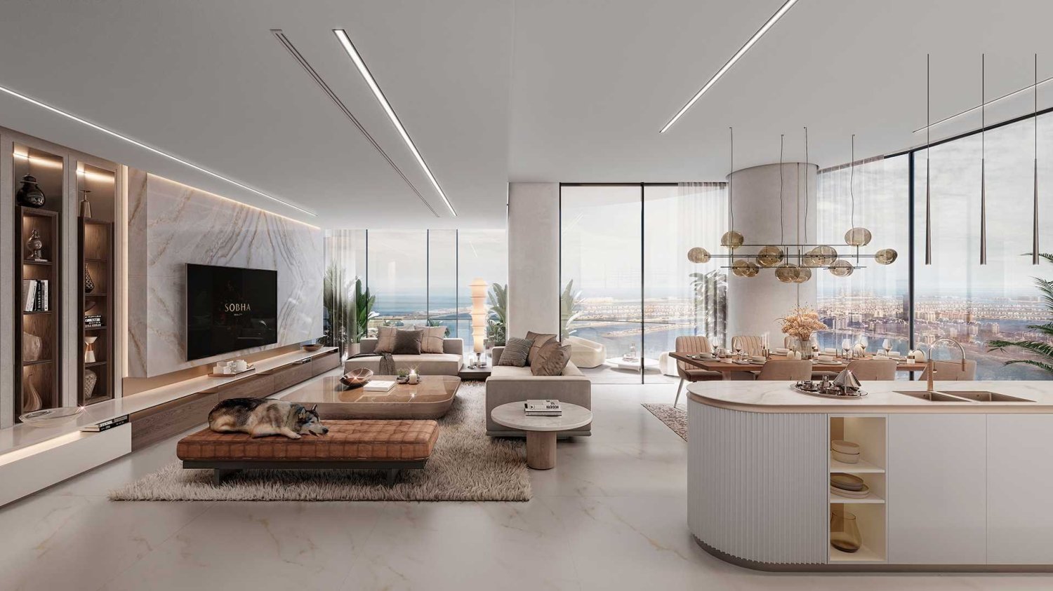 Квартира с 3 спальнями в SeaHeaven, Дубай Марина, ОАЭ № 62043