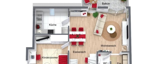 2 غرف نوم منزل ذو طابقين في Mannheim, Germany رقم 83057 37