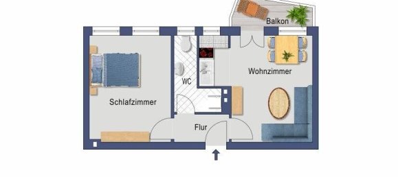 1 Schlafzimmer Wohnung in Düsseldorf, Germany, Nr. 98787 3