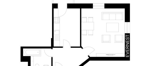 Квартира с 1 спальней в Дрезден, Германия № 114845 12