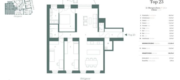 Apartamento de 4 habitaciónes en Vienna, Austria No. 250827 13