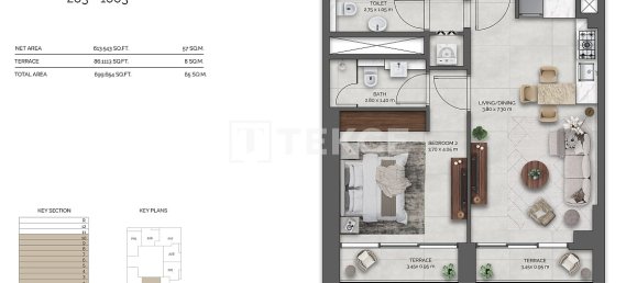 3 bedrooms Apartment for sale in Dubai, UAE № 210130 21