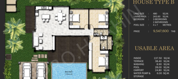 Vivenda T2 em Hua Hin, Thailand N.º 165755 3