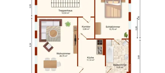 Adosado de 3 dormitorios en Borde, Germany No. 184777 16