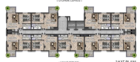 Apartamento 1+1 em Gazipasa, Turkey N.º 31264 18