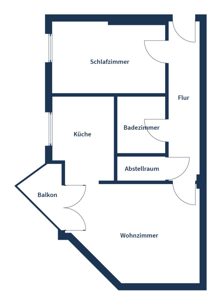 Apartamento de 1 dormitorio en Friedrichshain, Germany No. 12488