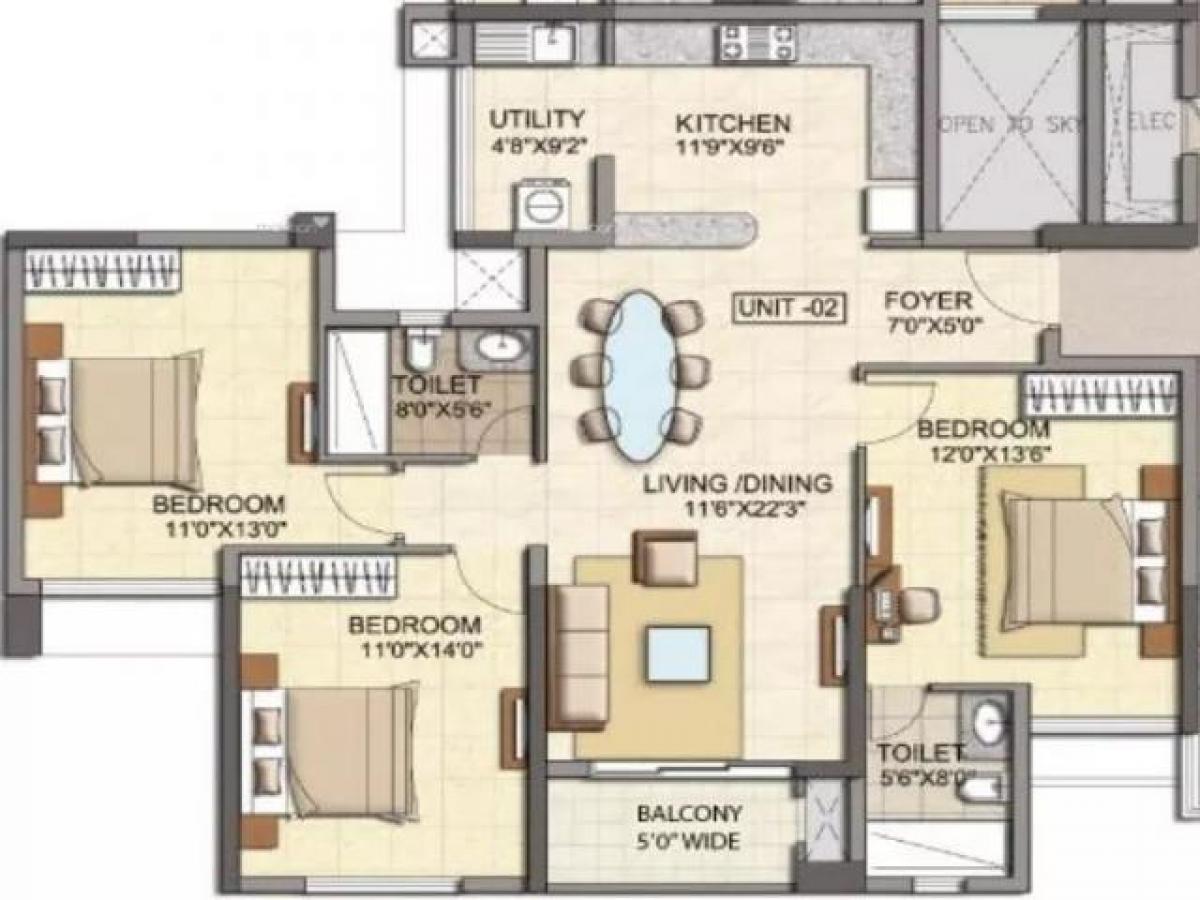 3 bedrooms House in Bangalore, India No. 43138