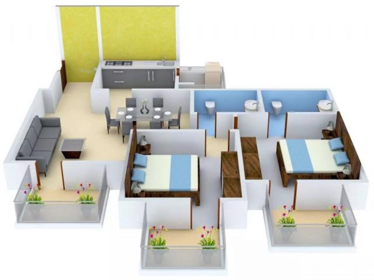 2 bedrooms House in Gurgaon, India No. 19413