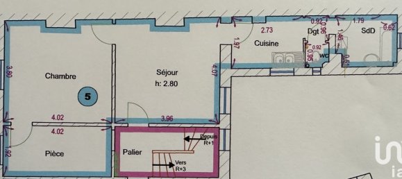 Apartamento de 1 dormitorio en Reims, France No. 53680 2