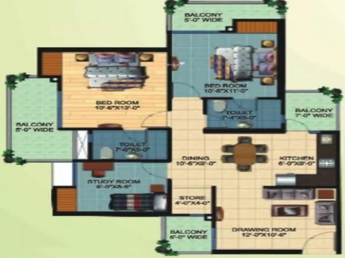 3 Schlafzimmer Haus in Noida, India, Nr. 67228