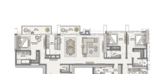 4 bedrooms Penthouse in Downtown Dubai (Downtown Burj Dubai), UAE No. 3267 29