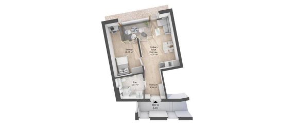Apartamento de 2 habitaciónes en Innsbruck-Stadt, Austria No. 101436 8