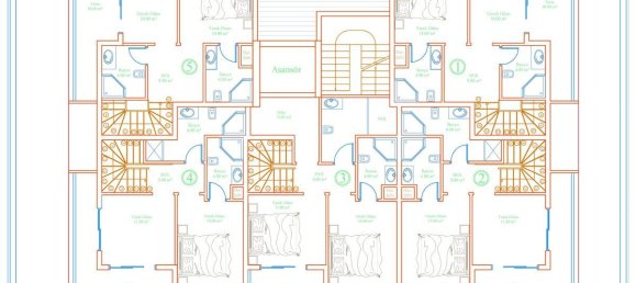 2غرفة شقة في Avsallar, Turkey رقم 29943 12