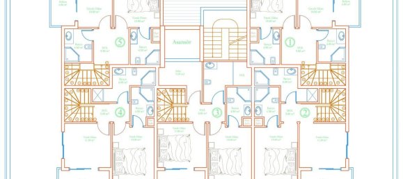 2غرفة شقة في Avsallar, Turkey رقم 29943 14