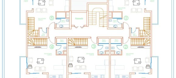 2غرفة شقة في Avsallar, Turkey رقم 29943 13