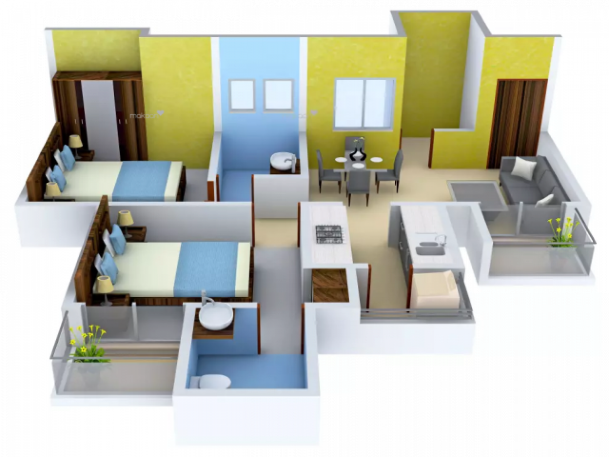 2 bedrooms House in Noida, India No. 65288