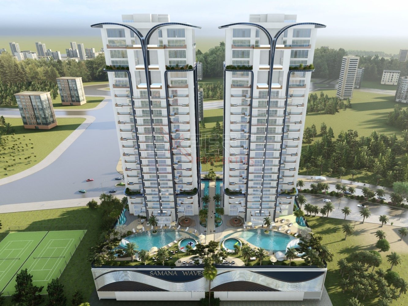 2 غرف نوم شقة في دائرة قرية جميرا, UAE رقم 9323